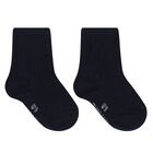 Baby Boys Red, Navy Blue & Ivory Socks (3 Pack), 2, hi-res